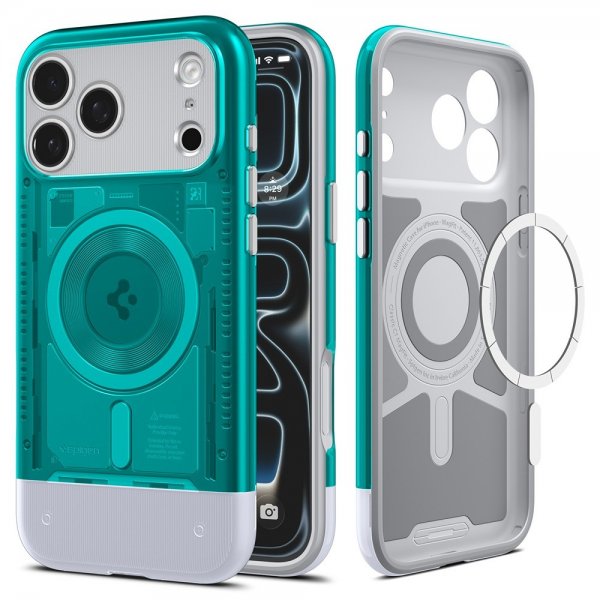 Spigen iPhone 17 Pro Skal Classic C1 MagFit Bondi Blue