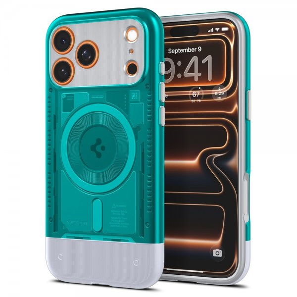 Spigen iPhone 17 Pro Skal Classic C1 MagFit Bondi Blue