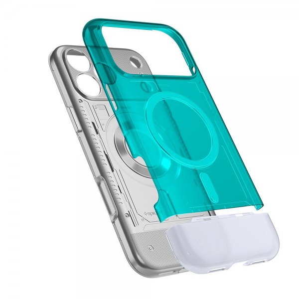 Spigen iPhone 17 Pro Skal Classic C1 MagFit Bondi Blue
