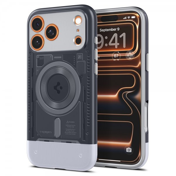 Spigen iPhone 17 Pro Skal Classic C1 MagFit Graphite