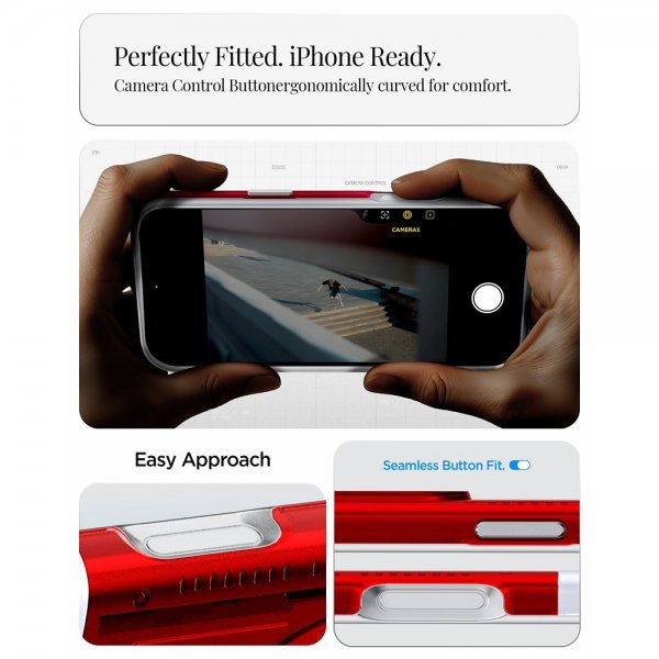 Spigen iPhone 17 Pro Skal Classic C1 MagFit Ruby