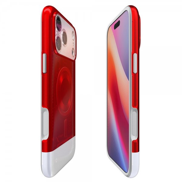 Spigen iPhone 17 Pro Skal Classic C1 MagFit Ruby