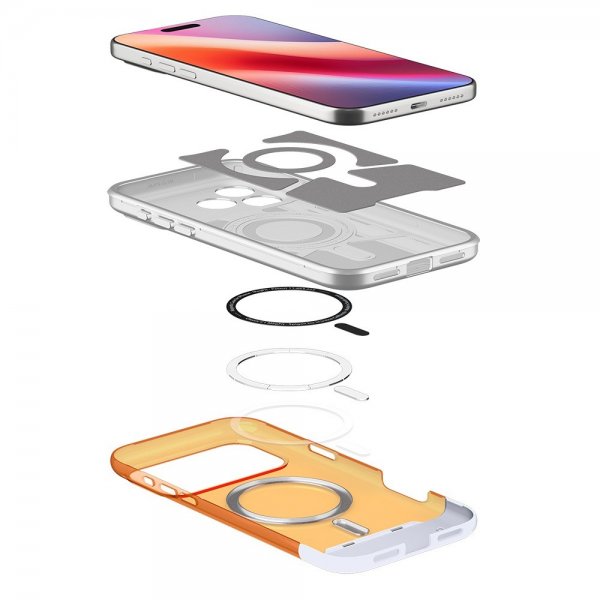 Spigen iPhone 17 Pro Skal Classic C1 MagFit Tangerine