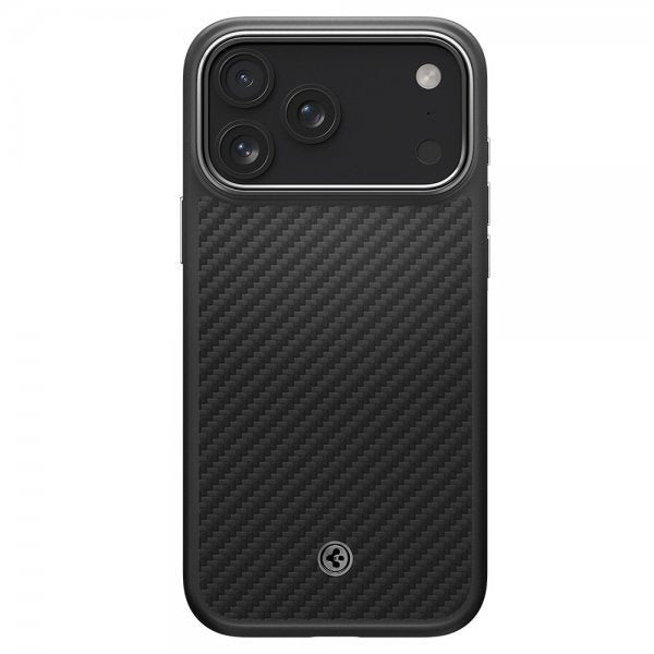 Spigen iPhone 17 Pro Skal Enzo Aramid T MagFit Svart Silver