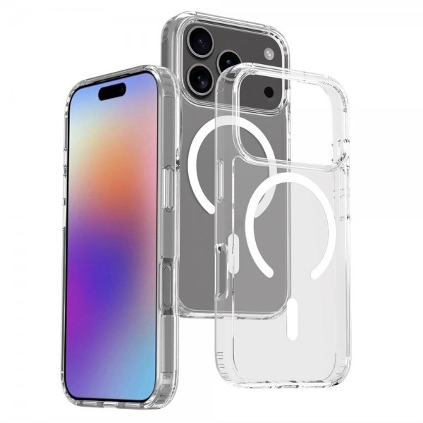 Nordic Covers iPhone 17 Pro Skal Feather Series MagSafe Transparent