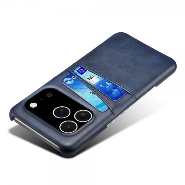 iPhone 17 Pro Skal med två Kortfack Blå