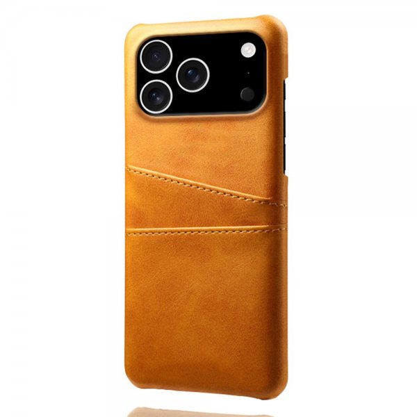 iPhone 17 Pro Skal med två Kortfack Ljusbrun
