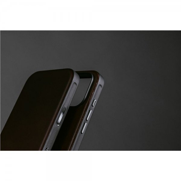 Nomad iPhone 17 Pro Skal Modern Leather Case Brun