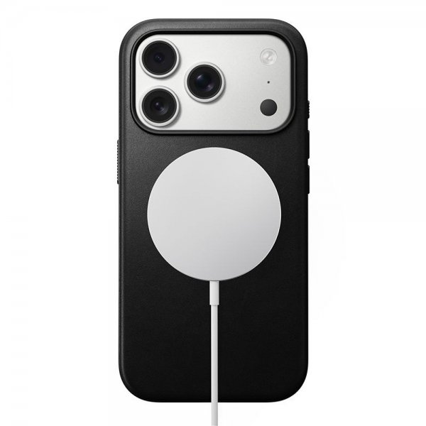 Nomad iPhone 17 Pro Skal Modern Leather Case Svart