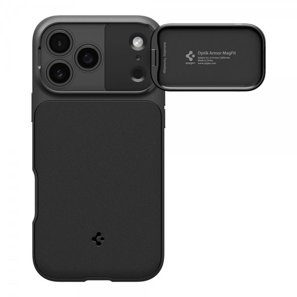 Spigen iPhone 17 Pro Skal Optik Armor MagFit Svart