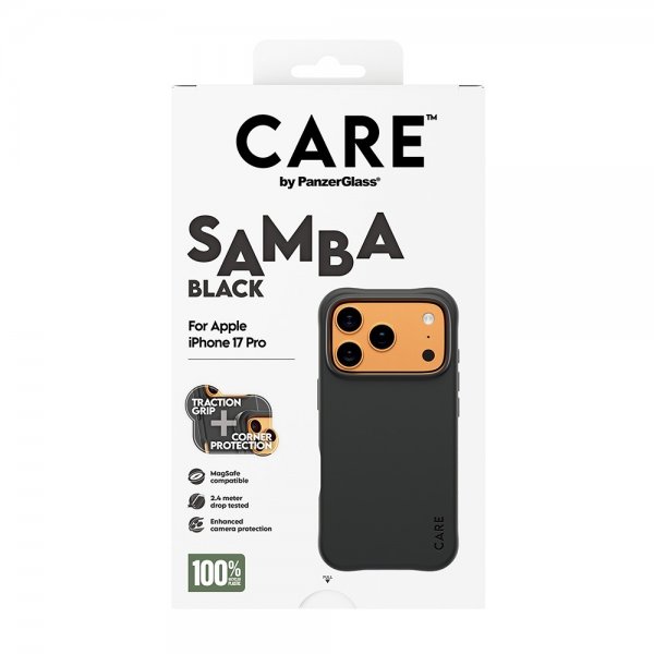 CARE by PanzerGlass iPhone 17 Pro Skal Samba MagSafe Svart