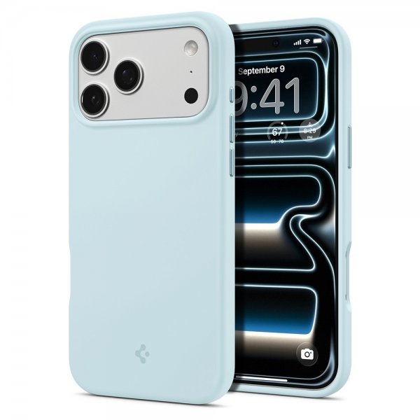 Spigen iPhone 17 Pro Skal Silicone Fit MagFit Mute Blue