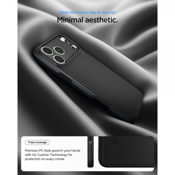 Spigen iPhone 17 Pro Skal Thin Fit MagFit Svart