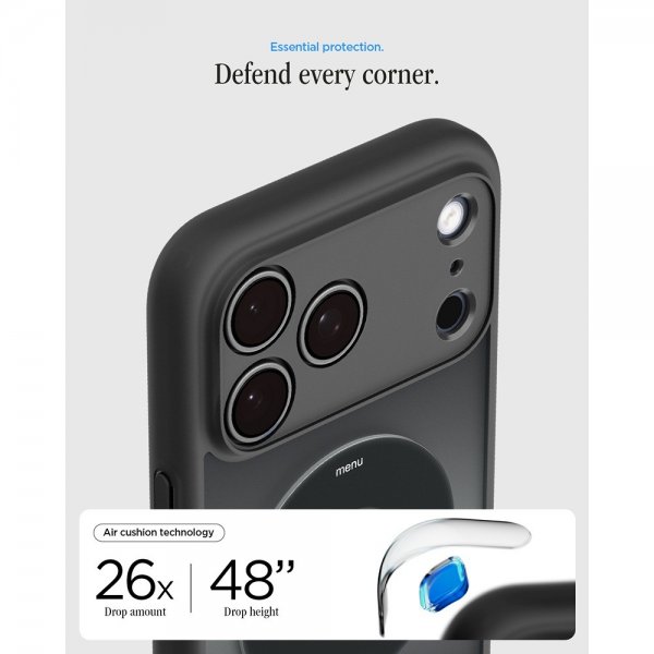 Spigen iPhone 17 Pro Skal Ultra Hybrid Classic MagFit Svart