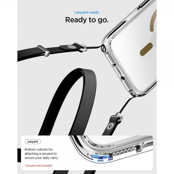 Spigen iPhone 17 Pro Skal Ultra Hybrid MagFit Clear Gold