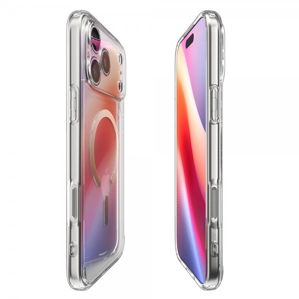 Spigen iPhone 17 Pro Skal Ultra Hybrid MagFit Clear Gold