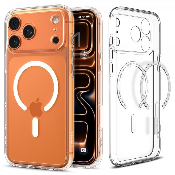 Spigen iPhone 17 Pro Skal Ultra Hybrid MagFit Clear White