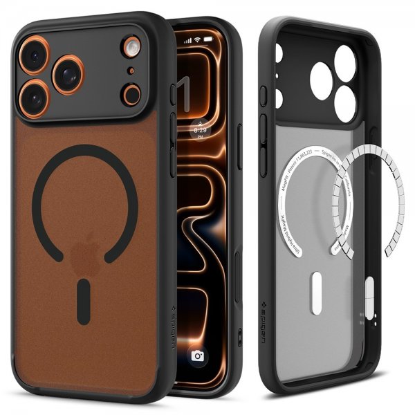 Spigen iPhone 17 Pro Skal Ultra Hybrid MagFit Frost Black