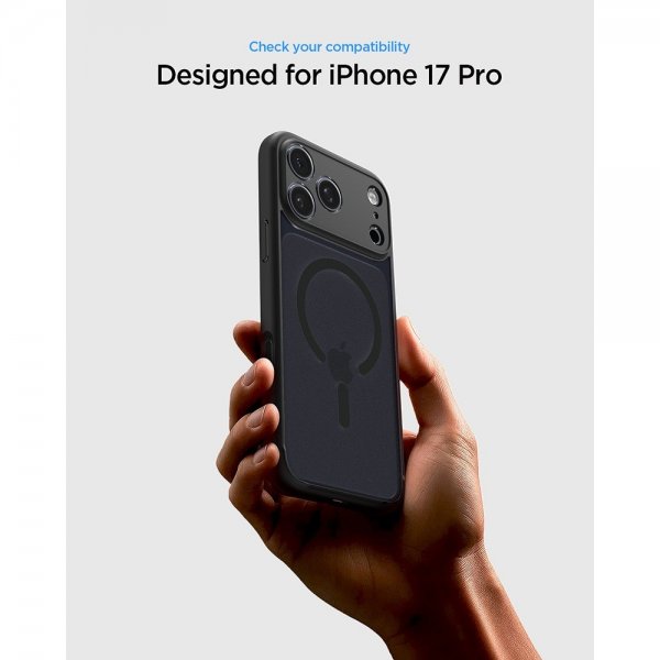 Spigen iPhone 17 Pro Skal Ultra Hybrid MagFit Frost Black