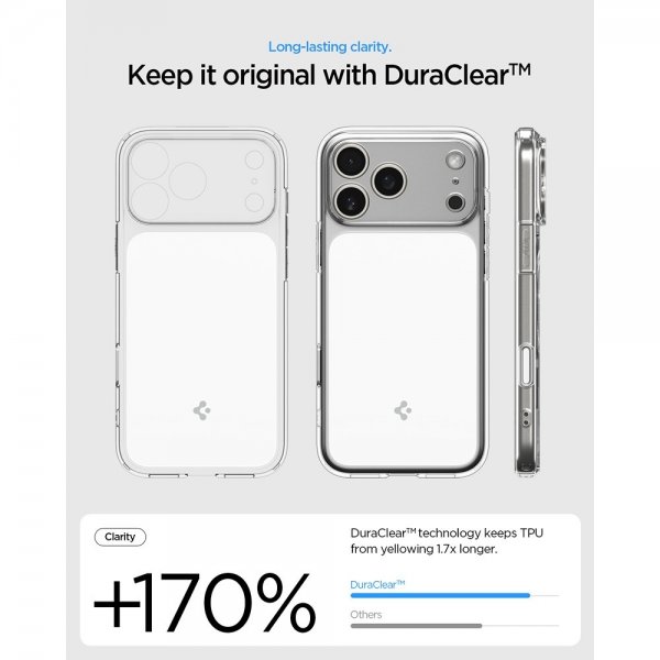 Spigen iPhone 17 Pro Skal Ultra Hybrid T MagFit Glossy White