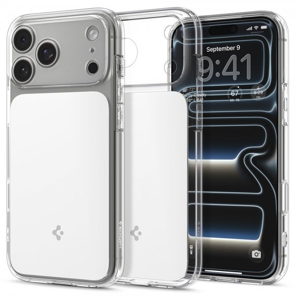 Spigen iPhone 17 Pro Skal Ultra Hybrid T MagFit Glossy White