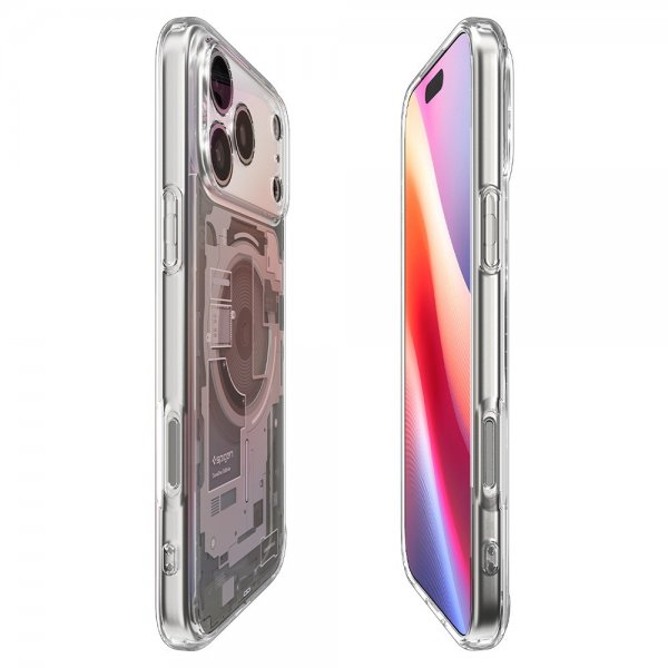 Spigen iPhone 17 Pro Skal Ultra Hybrid Zero One MagFit Natural Titanium
