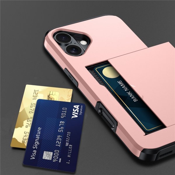 iPhone 17 Skal Card Slide Blå