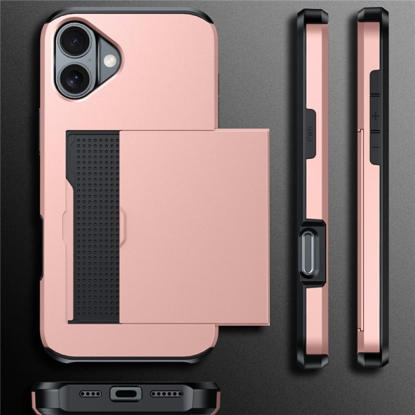 iPhone 17 Skal Card Slide Svart