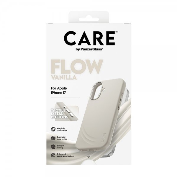 CARE by PanzerGlass iPhone 17 Skal Flow MagSafe Vanilla