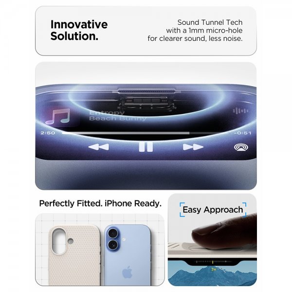 Spigen iPhone 17 Skal Liquid Air Natural Titanium