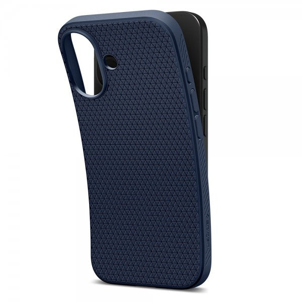Spigen iPhone 17 Skal Liquid Air Navy Blue