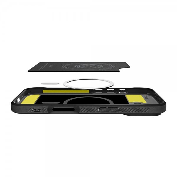 Spigen iPhone 17 Skal Rugged Armor MagFit Matte Black