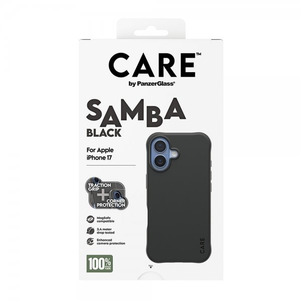 CARE by PanzerGlass iPhone 17 Skal Samba MagSafe Svart