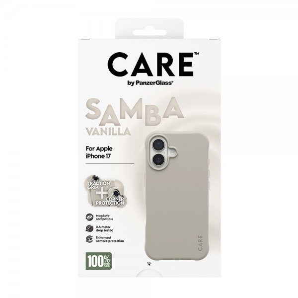 CARE by PanzerGlass iPhone 17 Skal Samba MagSafe Vanilla