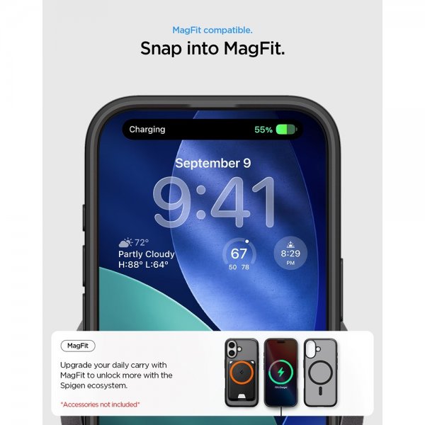 Spigen iPhone 17 Skal Ultra Hybrid MagFit Frost Black