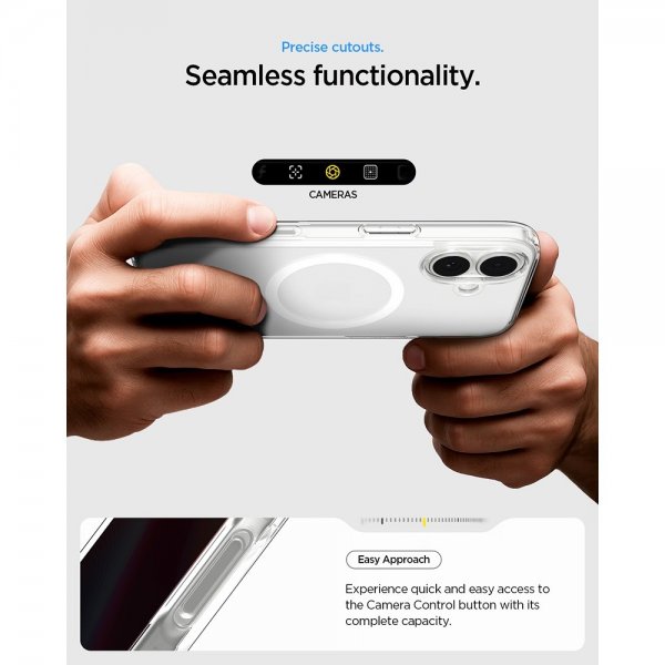 Spigen iPhone 17 Skal Ultra Hybrid MagFit Frost White