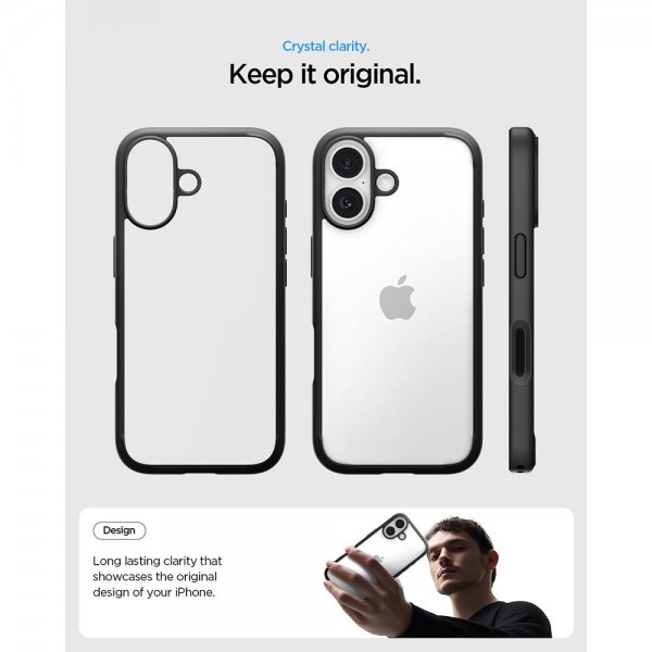 Spigen iPhone 17 Skal Ultra Hybrid Matte Black