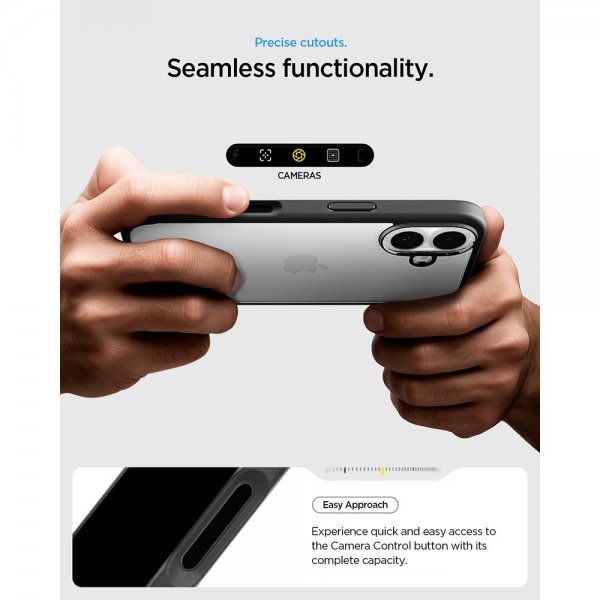 Spigen iPhone 17 Skal Ultra Hybrid Matte Black
