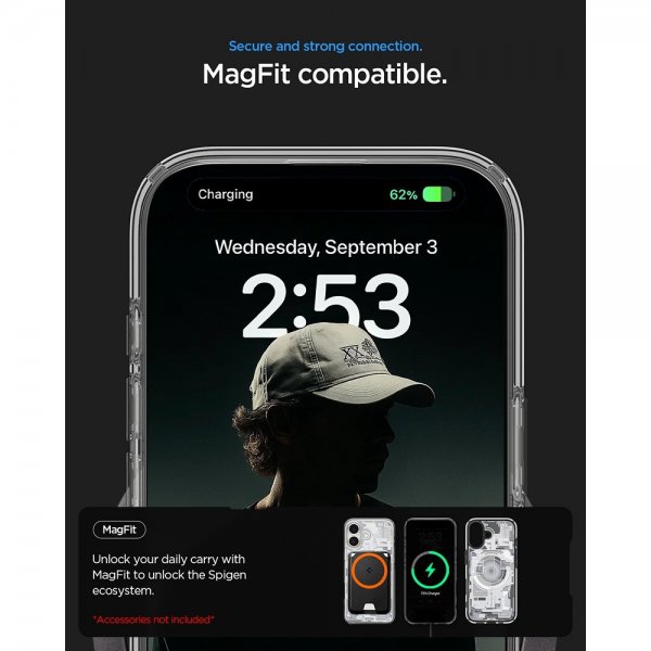Spigen iPhone 17 Skal Ultra Hybrid Zero One MagFit Vit