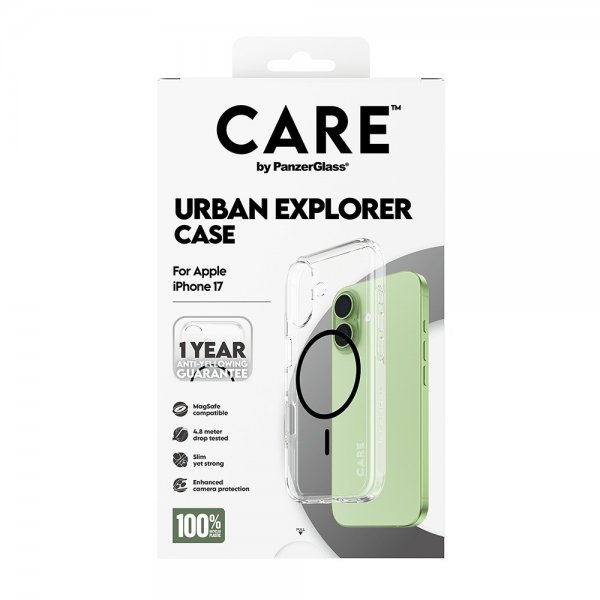 CARE by PanzerGlass iPhone 17 Skal Urban Explorer MagSafe Svart