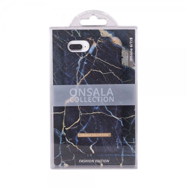 Onsala iPhone 6/6S/7/8/SE Skal Fashion Edition Black Galaxy Marble
