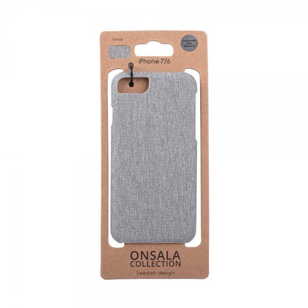 Onsala iPhone 6/6S/7/8/SE Skal Textil Grå