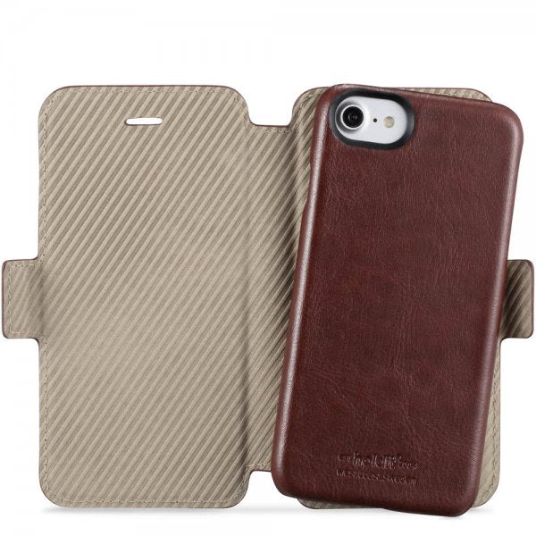 holdit iPhone 6/6S/7/8/SE Fodral Berlin Löstagbart Skal Dark Brown