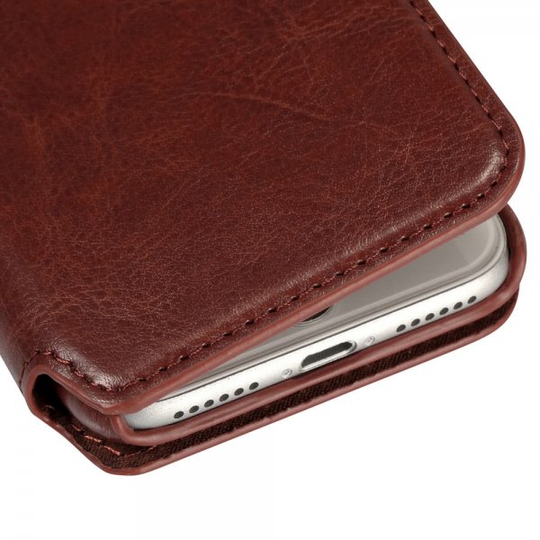 holdit iPhone 6/6S/7/8/SE Fodral Berlin Löstagbart Skal Dark Brown