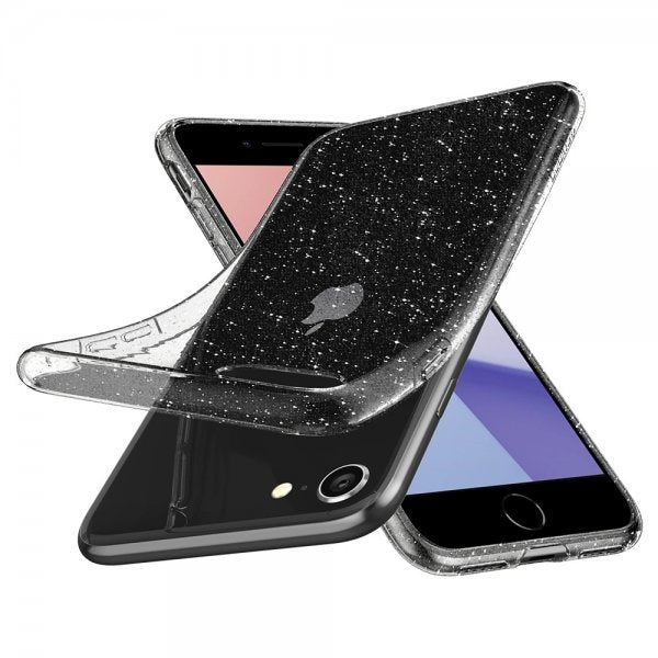 Spigen iPhone 7/8/SE Skal Liquid Crystal Glitter Crystal Quartz
