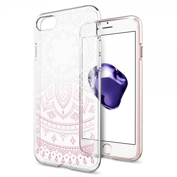 Spigen iPhone 7/8/SE Skal Liquid Crystal Shine Pink