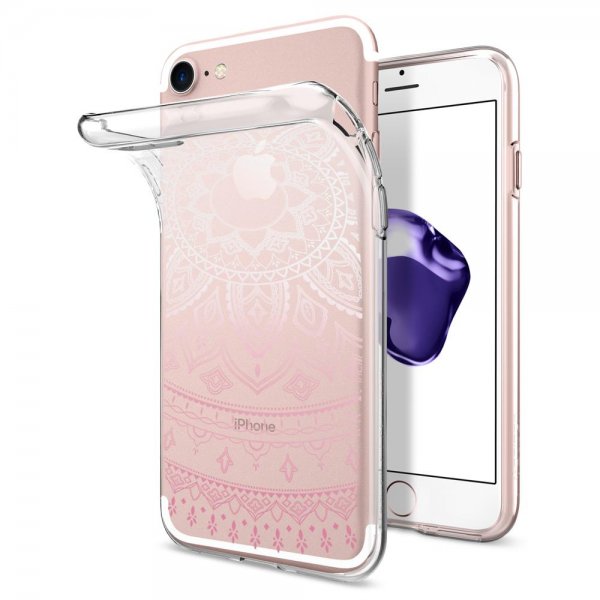 Spigen iPhone 7/8/SE Skal Liquid Crystal Shine Pink