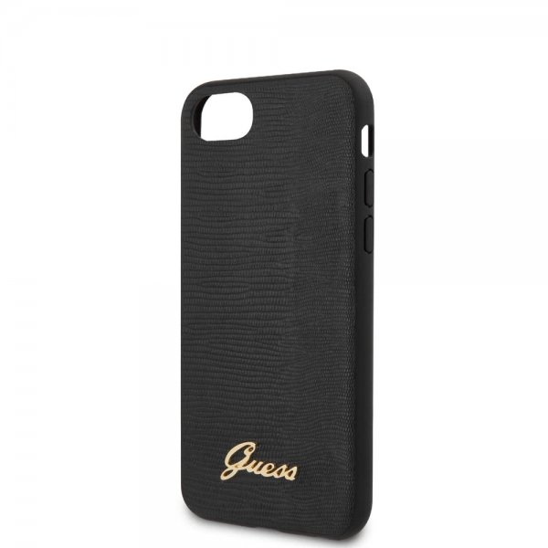 Guess iPhone 7/8/SE Skal Lizard Svart