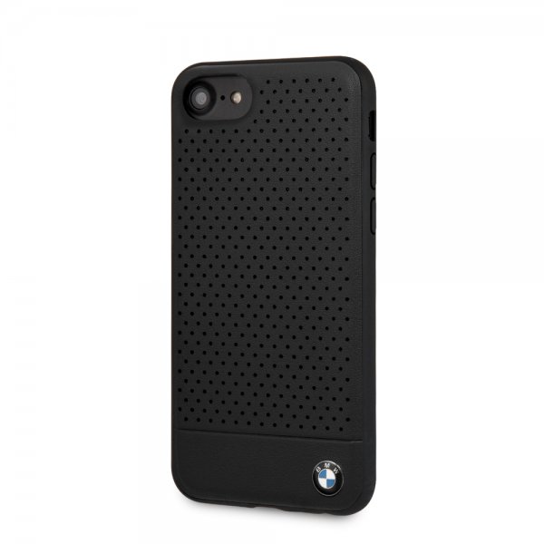 BMW iPhone 7/8/SE Skal Logo Perforerad Svart