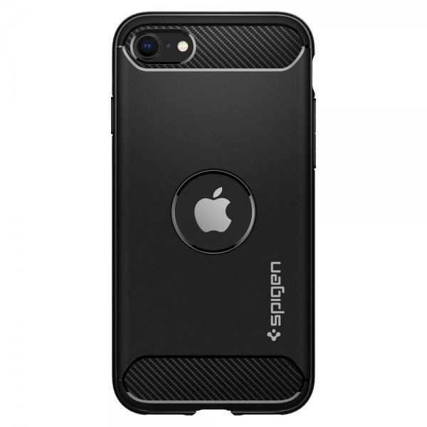 Spigen iPhone 7/8/SE Skal Rugged Armor Matte Black
